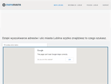 Tablet Screenshot of lublin.mapamiasta.info