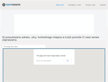 Tablet Screenshot of lodz.mapamiasta.info