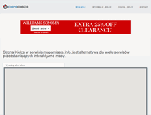 Tablet Screenshot of kielce.mapamiasta.info